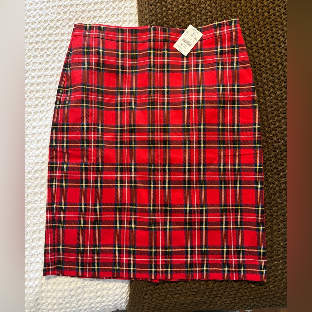 NWT Jcrew plaid skirt